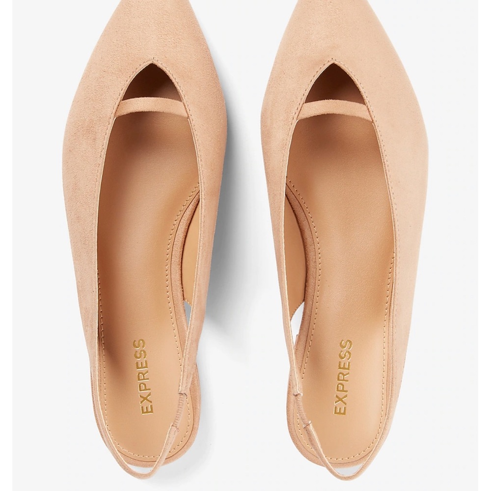 Express taupe Slingback Ballet Flat